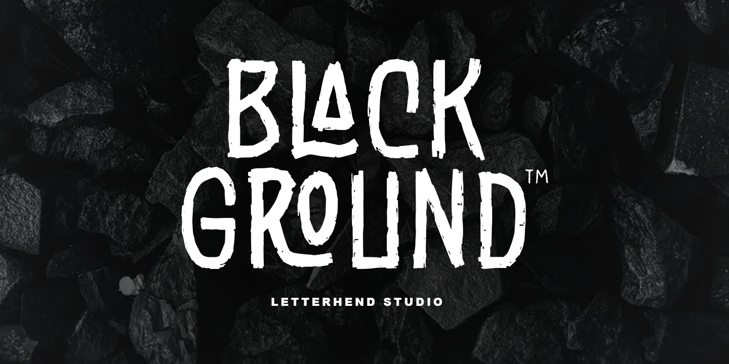 Przykładowa czcionka Black Ground #1